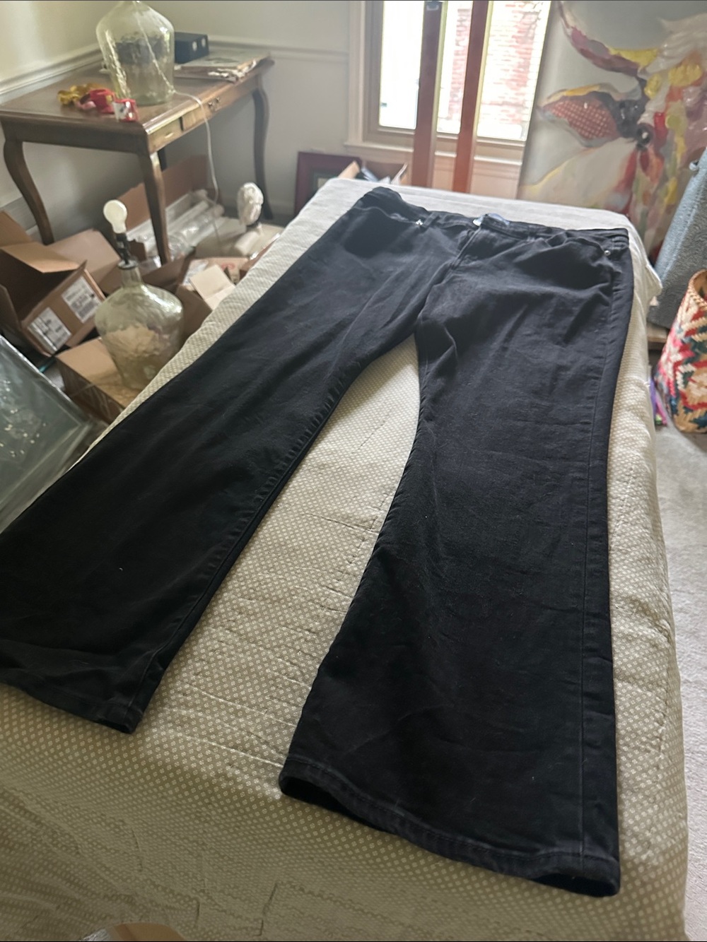 GAP Women's Black Boot Cut Jeans with Subtle Flare